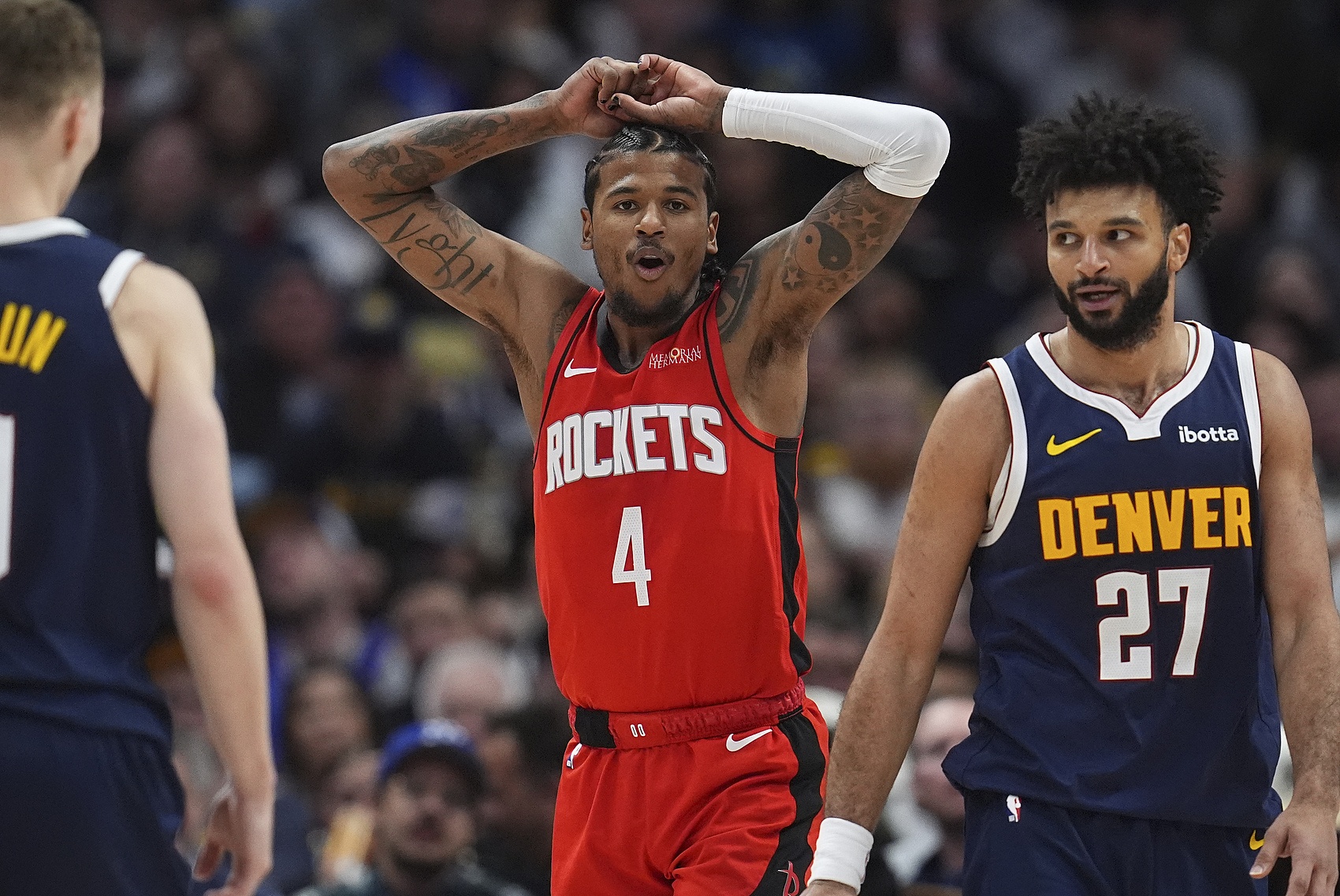 约基奇缺阵!火箭10连胜稳了?ESPN预测明日胜率:火箭高达85.4%